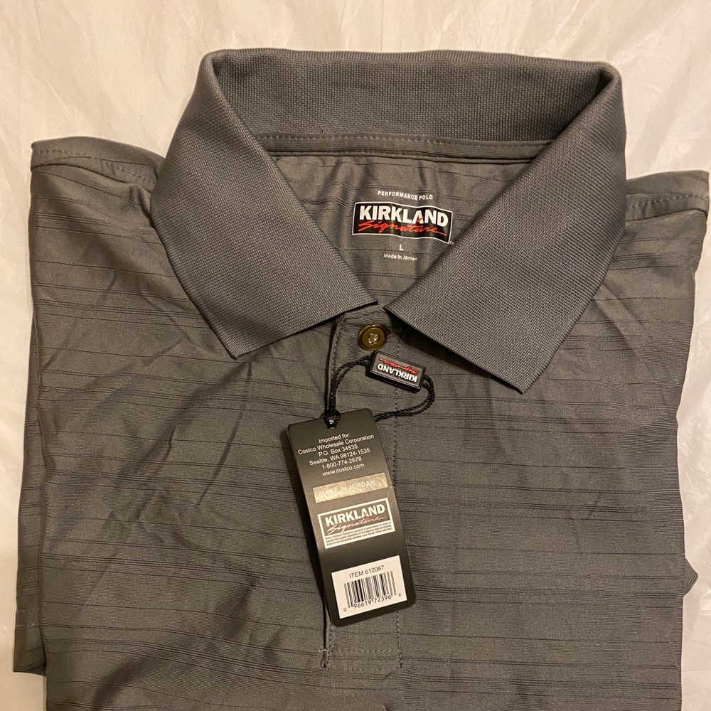 Kirkland’s polo shirt